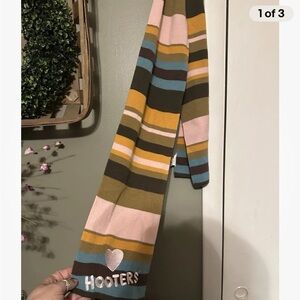 Hooters Multicolor Striped Scarf